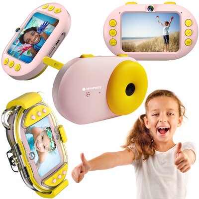 Aparat dla dzieci AGFAPHOTO Reali Kids Cam Waterproof Różowy