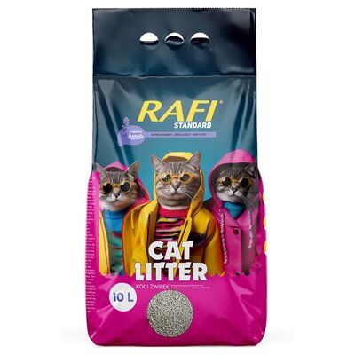 Żwirek dla kota RAFI Standard Lawenda 10 L