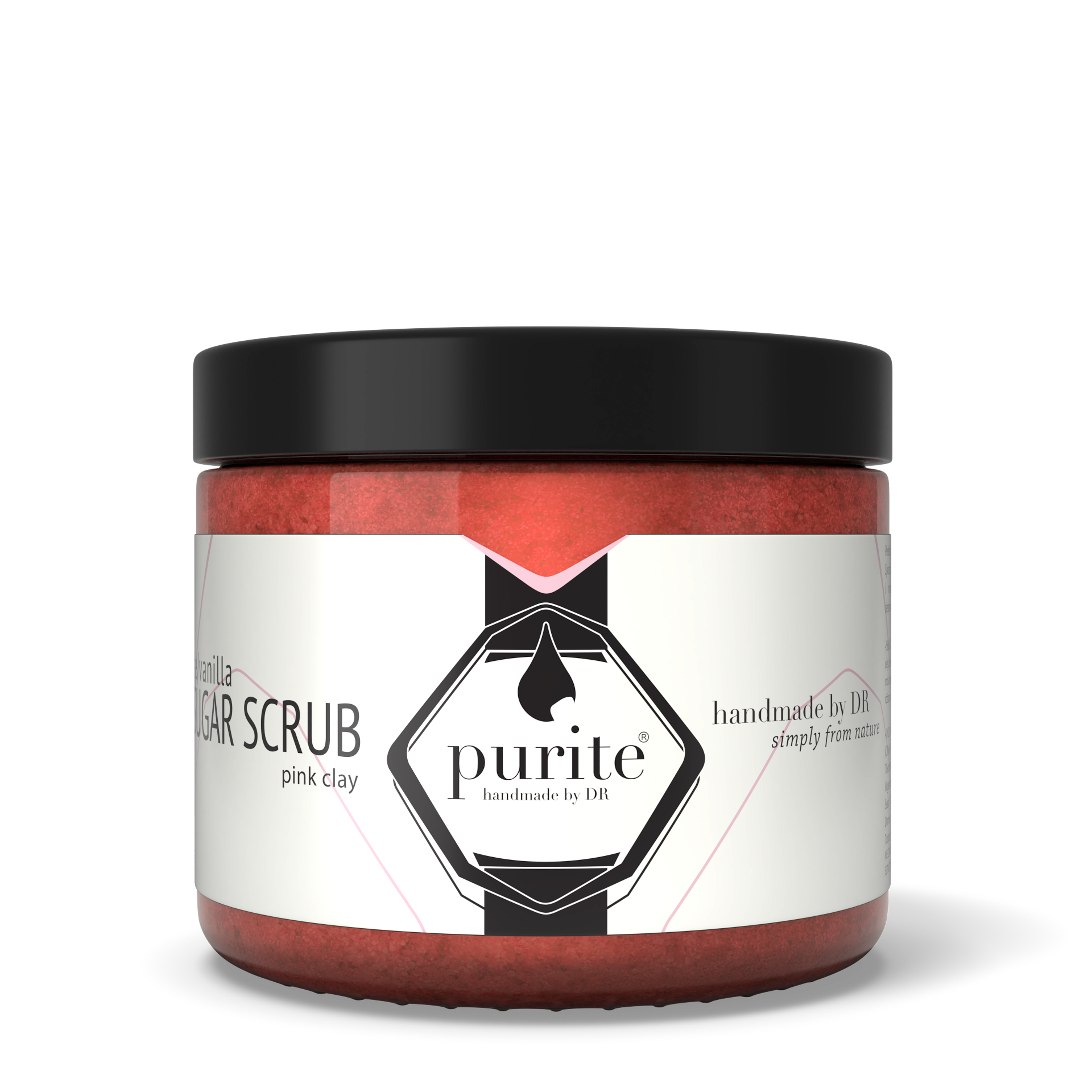 Purite scrub cukrowy do ciała róża wanilia, 250 ml