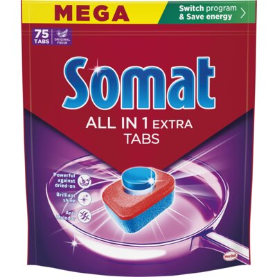 Tabletki do zmywarek SOMAT All in One Extra - 75 szt.
