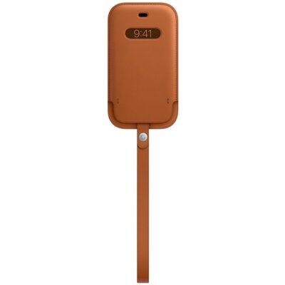 Etui APPLE Leather Case MagSafe do iPhone 12 Mini Naturalny brąz