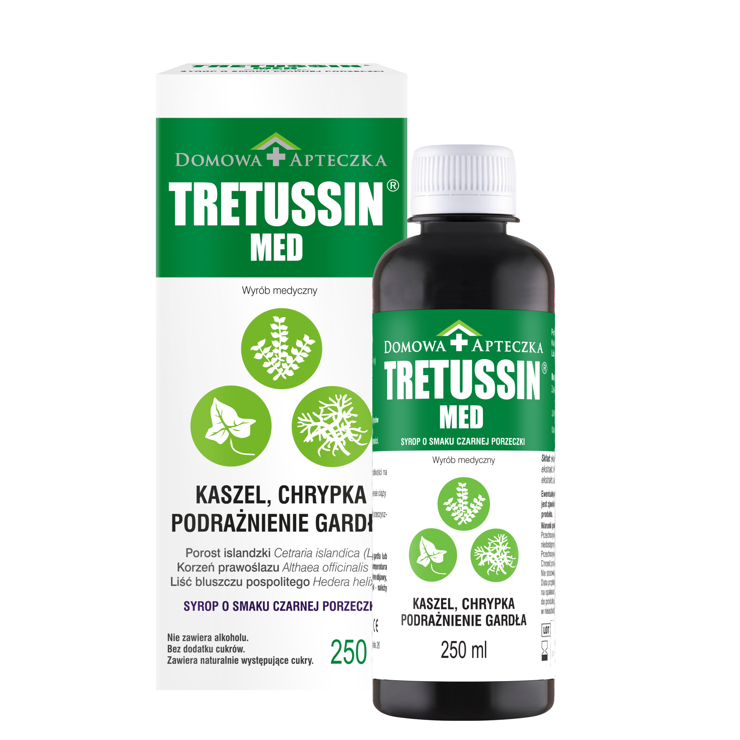 Domowa Apteczka Tretussin med syrop na gardło, 250 ml