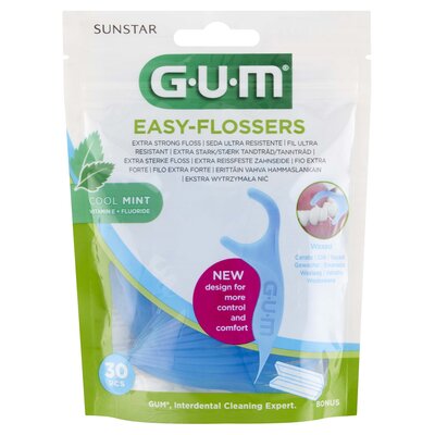 Nić dentystyczna SUNSTAR GUM Easy Flossers (30 sztuk)