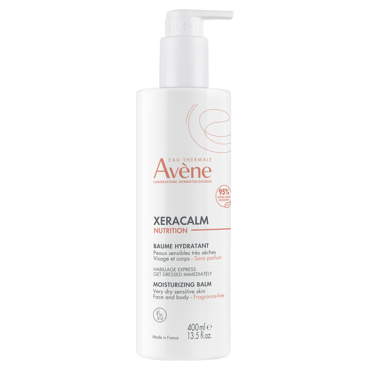 Avène Nutrition Xeracalm nawilżający balsam do twarzy i ciała, 400 ml