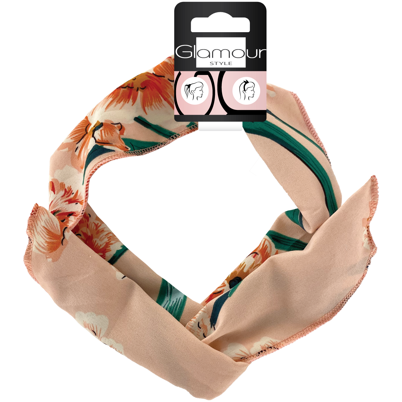 Glamour opaska & zwijka do włosów, 1 szt.