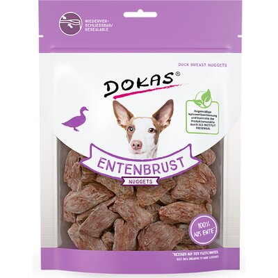 Przysmak dla psa DOKAS Nuggetsy z piersi kaczki 110 g