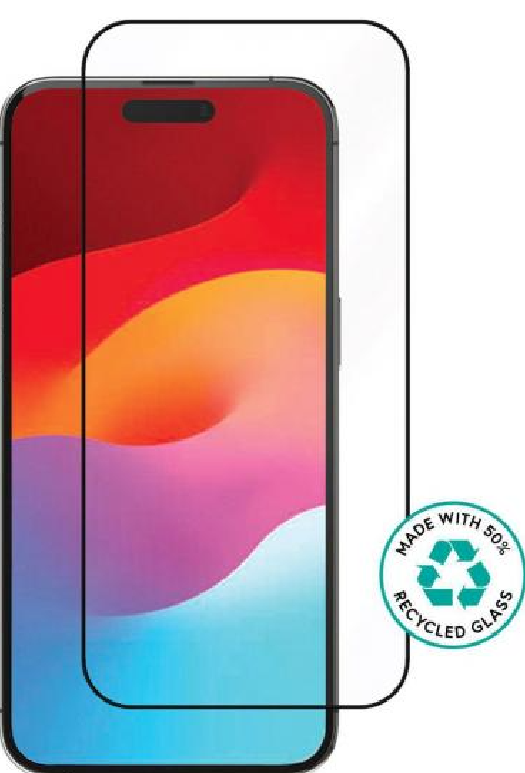 eStuff Tempered Glass Full iPhone 15 Plus - szkło ochronne