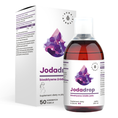 Aura Herbals, Jodadrop, suplement diety, płyn, 250 ml