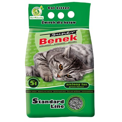 Żwirek dla kota SUPER BENEK Zielony Las 5 L