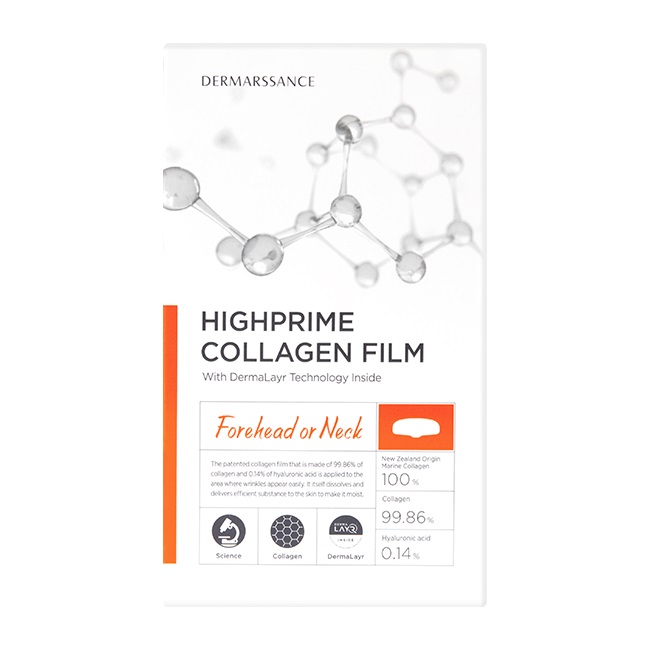 Dermarssance Highprime Collagen Film płatki kolagenowe na czoło i szyję, 5 szt./1 opak.