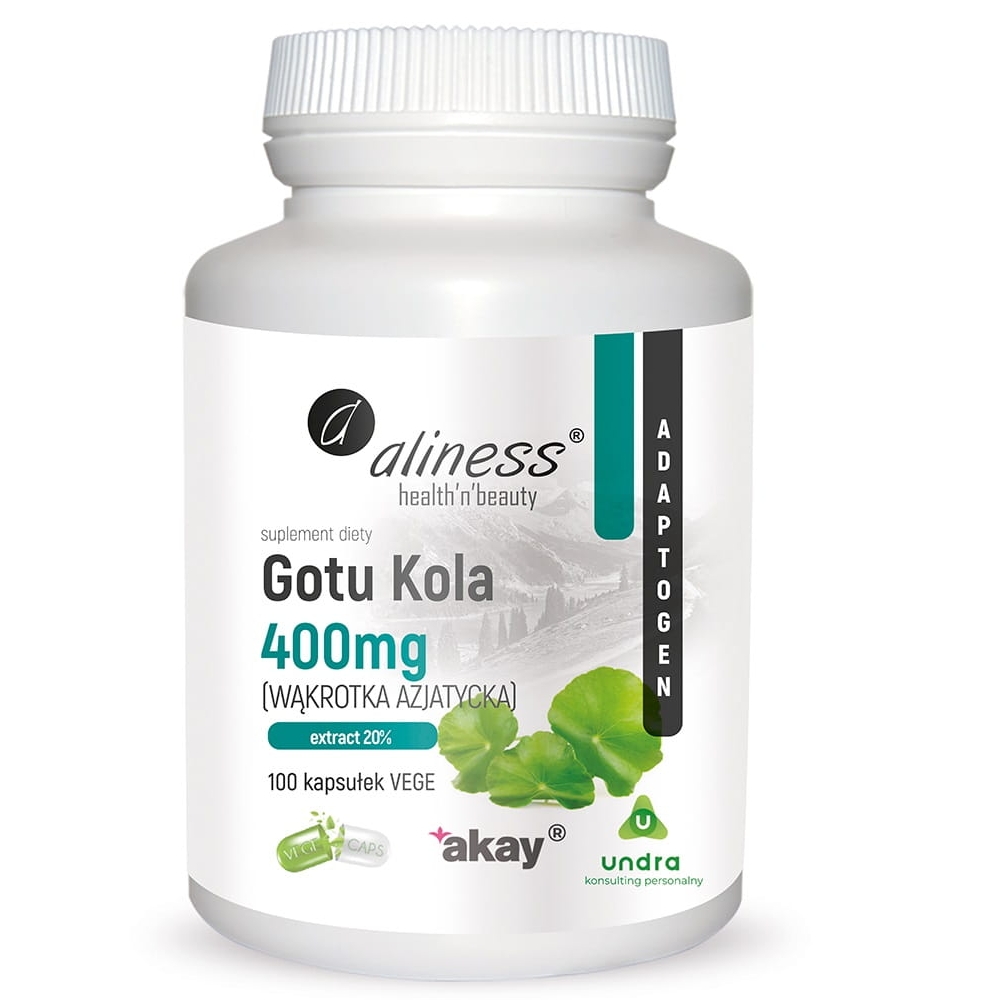 Aliness Gotu Kola suplement diety, 100 kaps./1 opak.