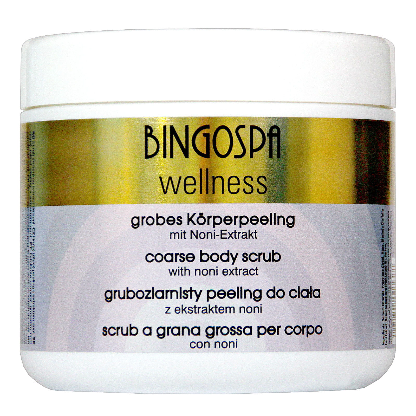 Bingospa Wellness gruboziarnisty peeling do ciała z owoców Noni, 550 g