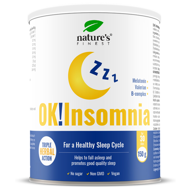Nature's Finest Ok!Insomnia suplement diety, 150 g
