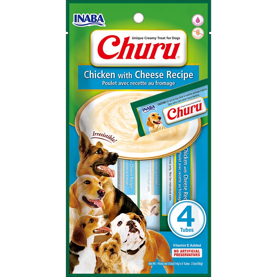 INABA Churu Chicken with cheese 4x14g kurczak z serem dla psa