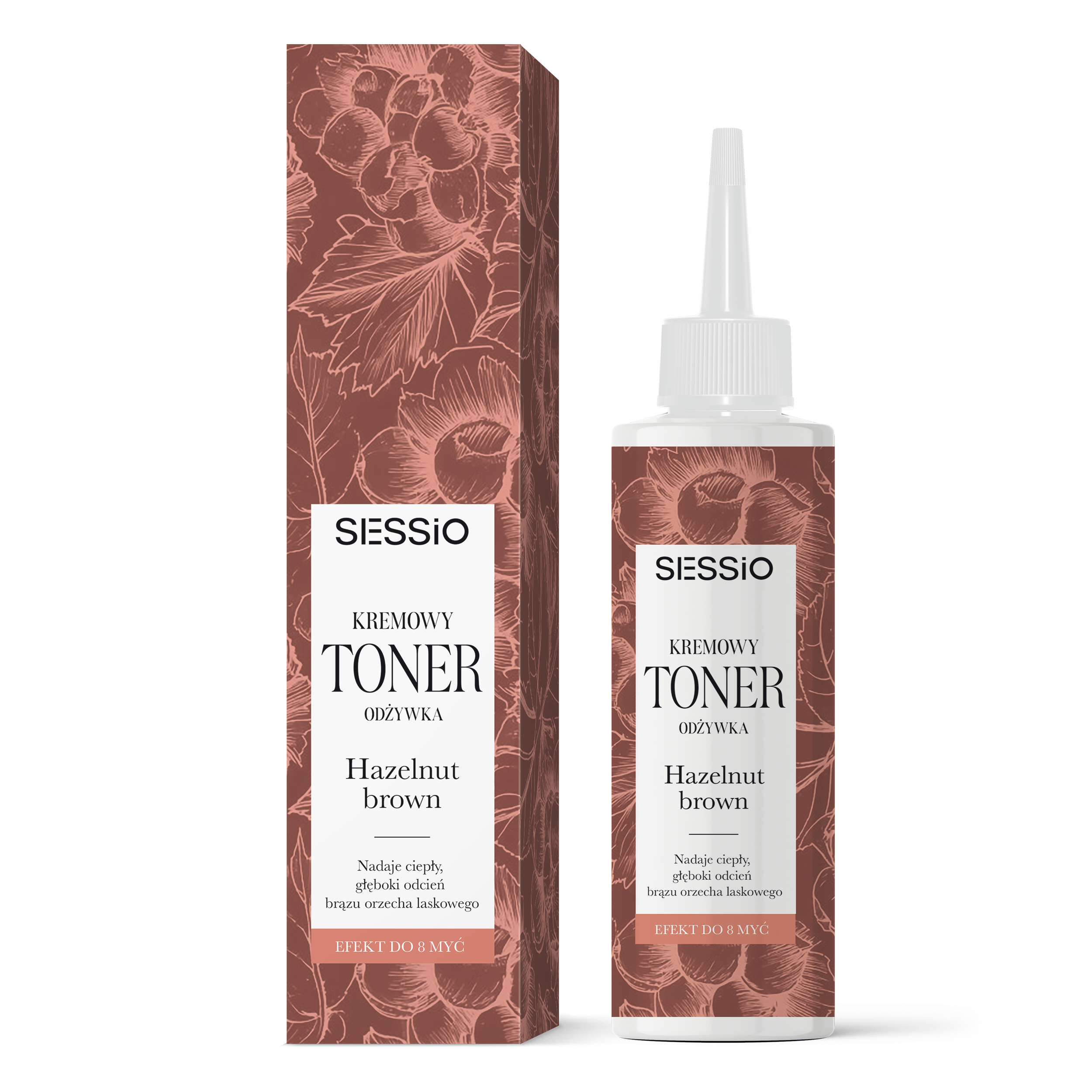 Sessio kremowy toner-odżywka do włosów hazelnut brown, 100 ml