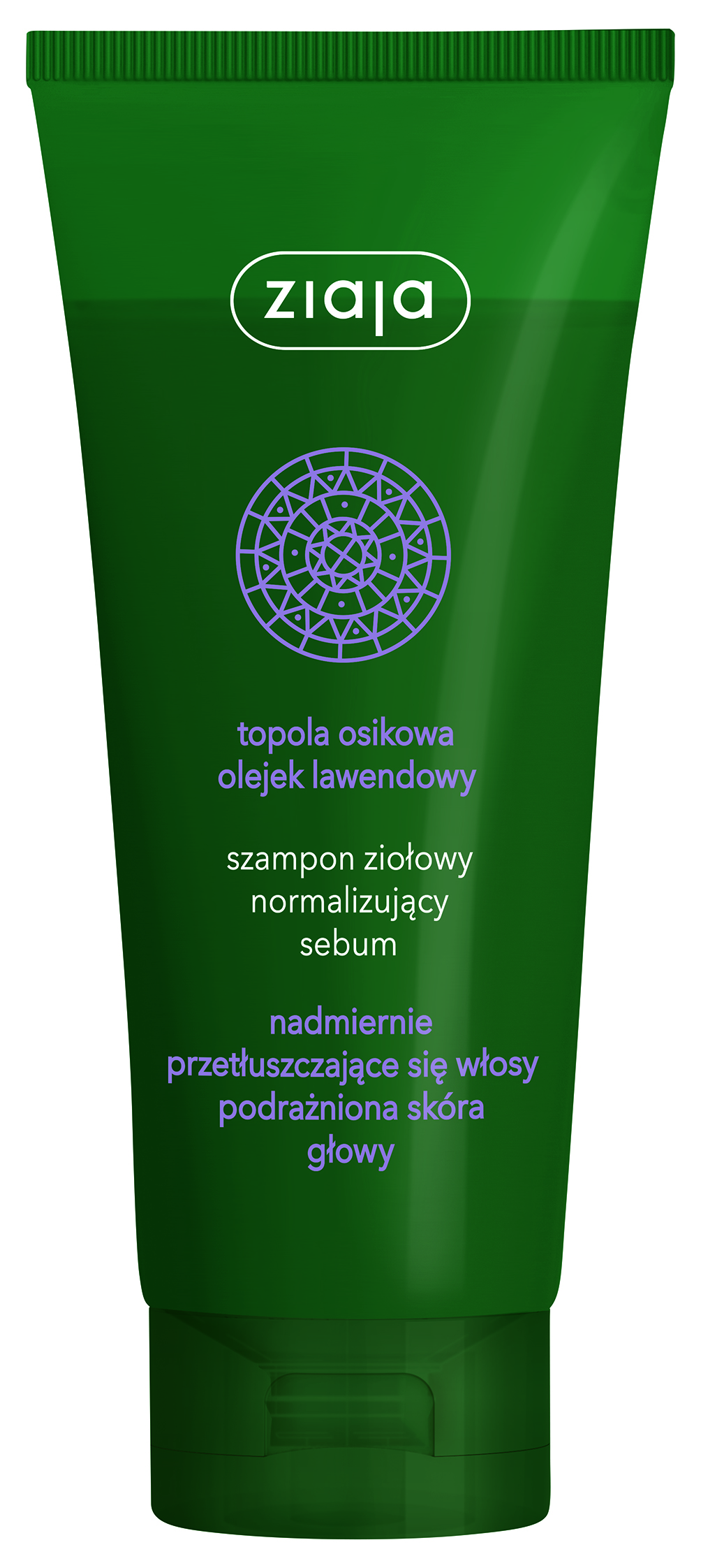 Ziaja, szampon ziołowy normalizujący sebum, topola i lawenda, 200 ml