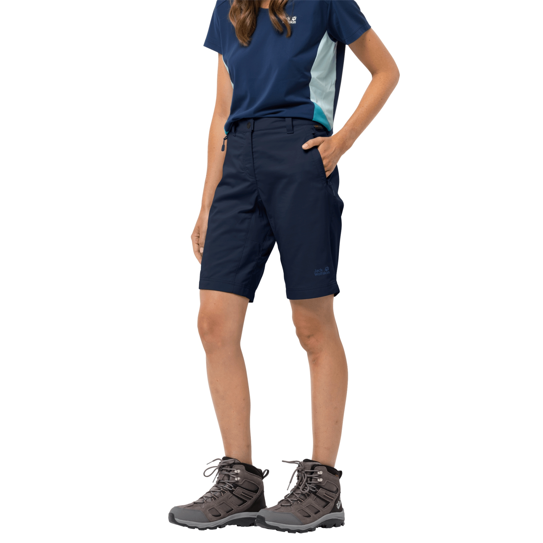 Krótkie spodenki damskie ACTIVATE TRACK SHORTS WOMEN midnight blue - 40