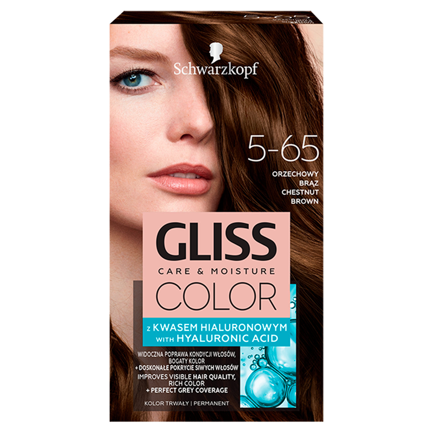 Gliss Color farba do włosów 5-65 orzechowy brąz, 1 opak.