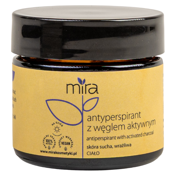 Mira Ciało antyperspirant z węglem aktywnym, 50 g