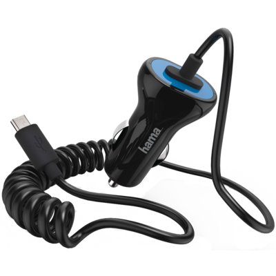 Ładowarka samochodowa HAMA 001736010000 microUSB