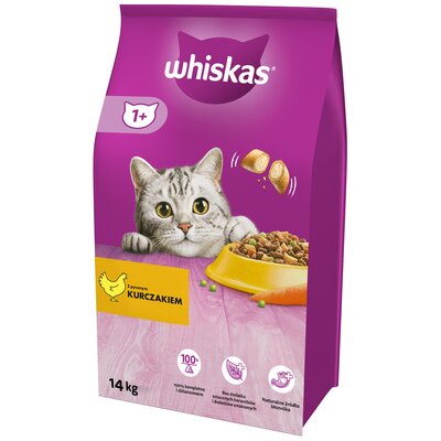 Karma dla kota WHISKAS Junior Kurczak 1.4 kg