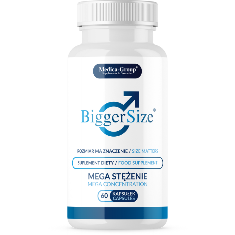 Medica-Group BiggerSize suplement diety na powiększenie i pogrubienie penisa, 60 kaps./1 opak.