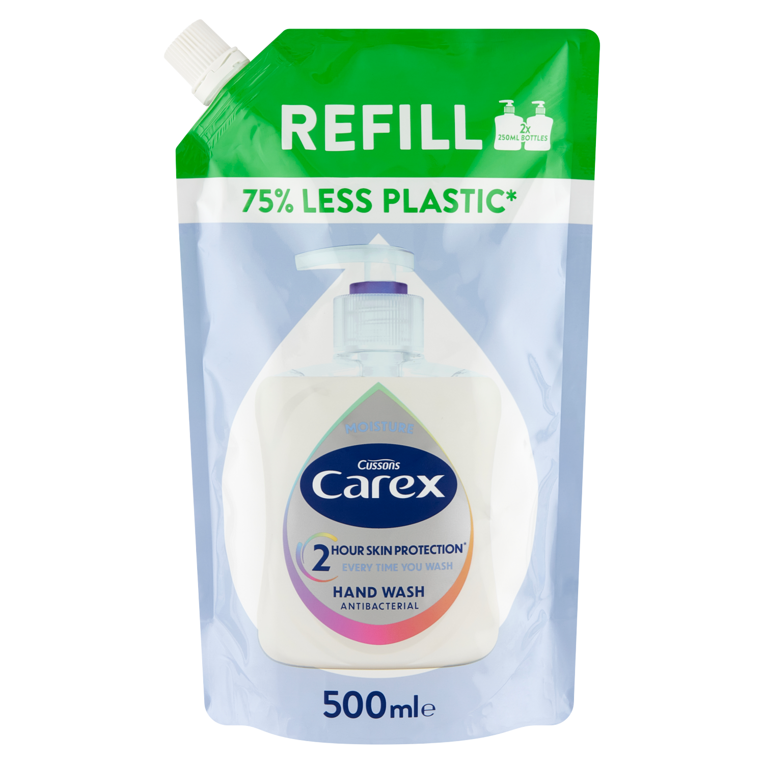 Carex Moisture Plus zapas mydła antybakteryjnego w płynie, 500 ml
