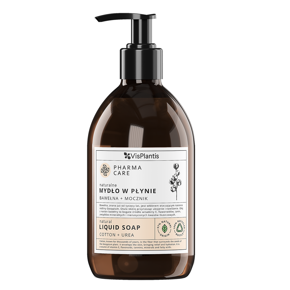 Vis Plantis Pharma Care ochronne mydło w płynie bawełna i mocznik, 500 ml