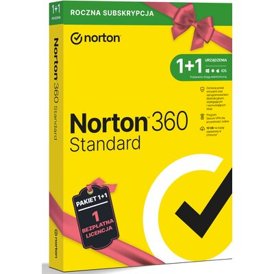 Antywirus NORTON 360 Standard 10GB 2 URZĄDZENIA 1 ROK Kod aktywacyjny