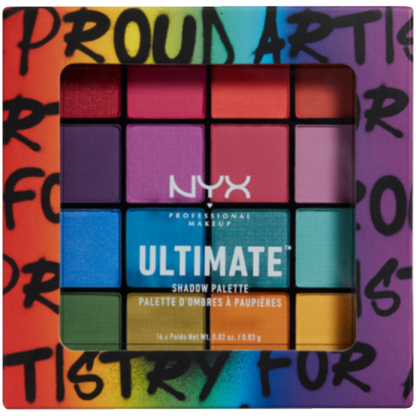 NYX Professional Makeup Brights paletka cieni do powiek, 13 g