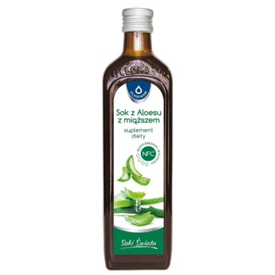 Sok OLEOFARM Aloes z miąższem (500 ml)