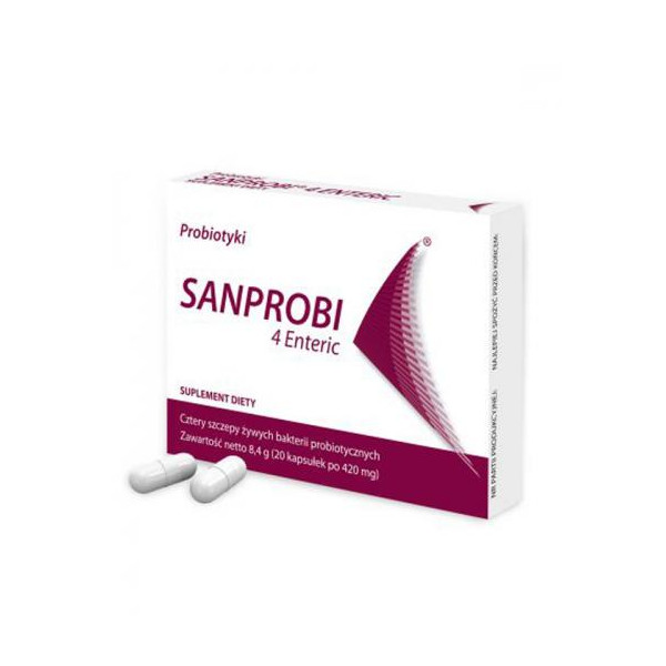 Sanprobi 4 Enteric suplement diety, 20 kaps./1 opak.