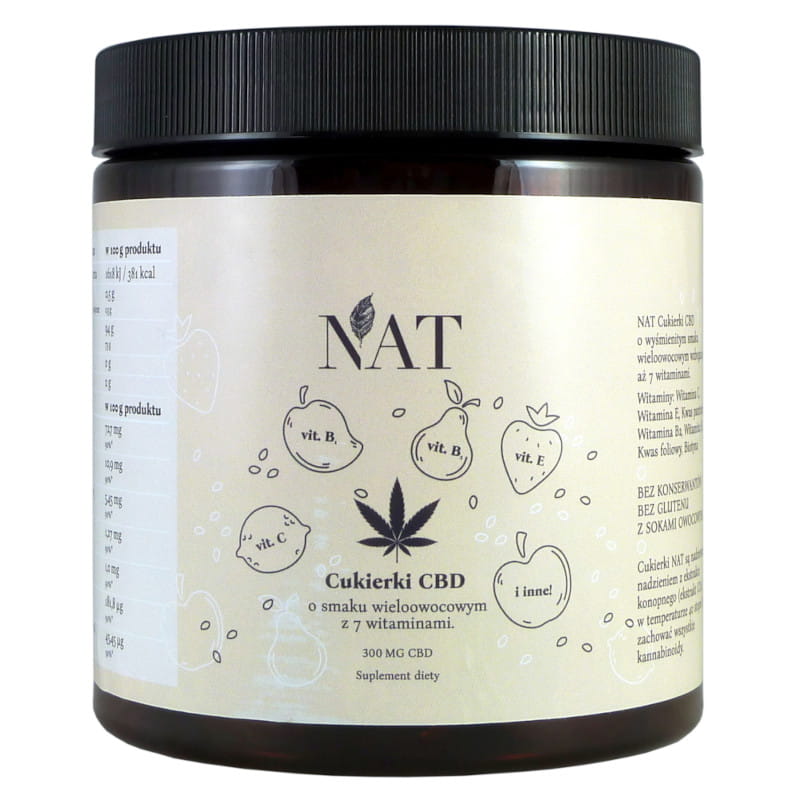 NAT cukierki CBD 5mg/150 g