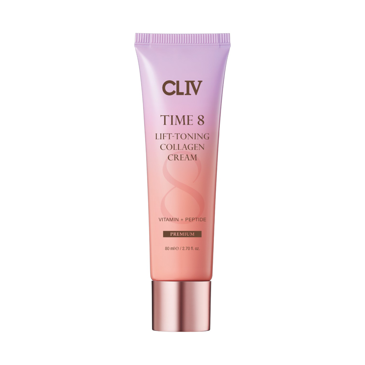 CLIV Time 8 Collagen liftingująco-tonizujący krem do twarzy z kolagenem, 80 ml