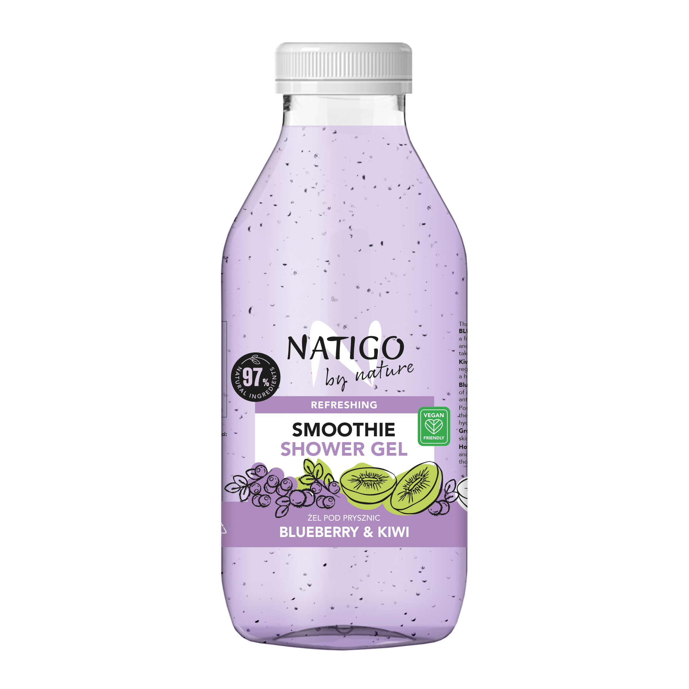 Natigo By Nature Blueberry&Kiwi smoothie pod prysznic, 400 ml