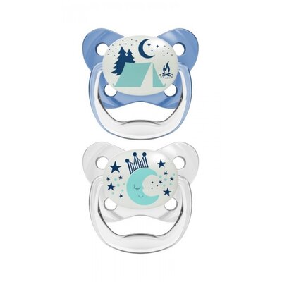 Smoczek DR BROWN'S Prevent 6-18 m Niebieski (2 sztuki)