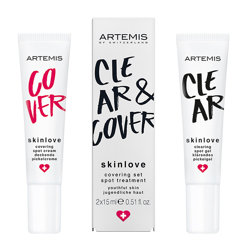 Artemis Skinlove Covering Set Spot Skinlove Covering Set Spot Treatment żel punktowy i korektor maskujący niedoskonałości 2x15ml
