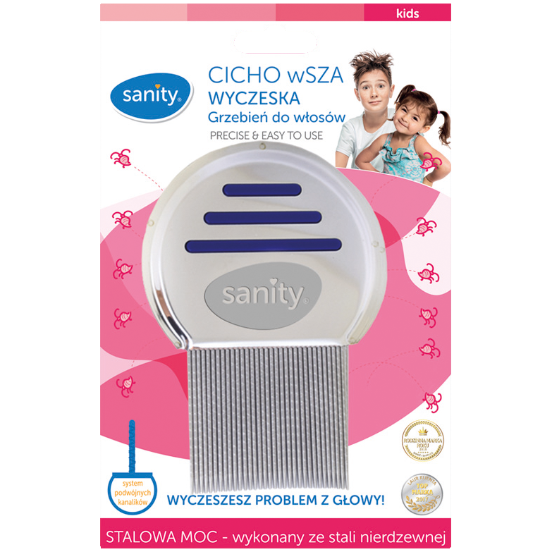 Sanity CICHO wSZA wyrób medyczny: grzebień do włosów, 1 szt.
