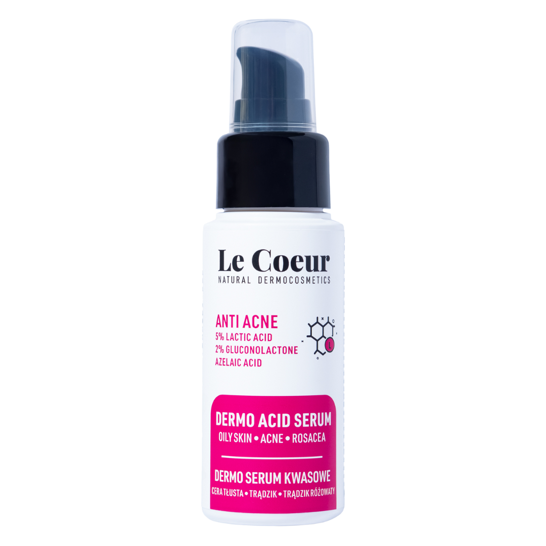 Le Coeur Anti Acne dermo serum do twarzy z 5% kwasem mlekowym, 50 ml