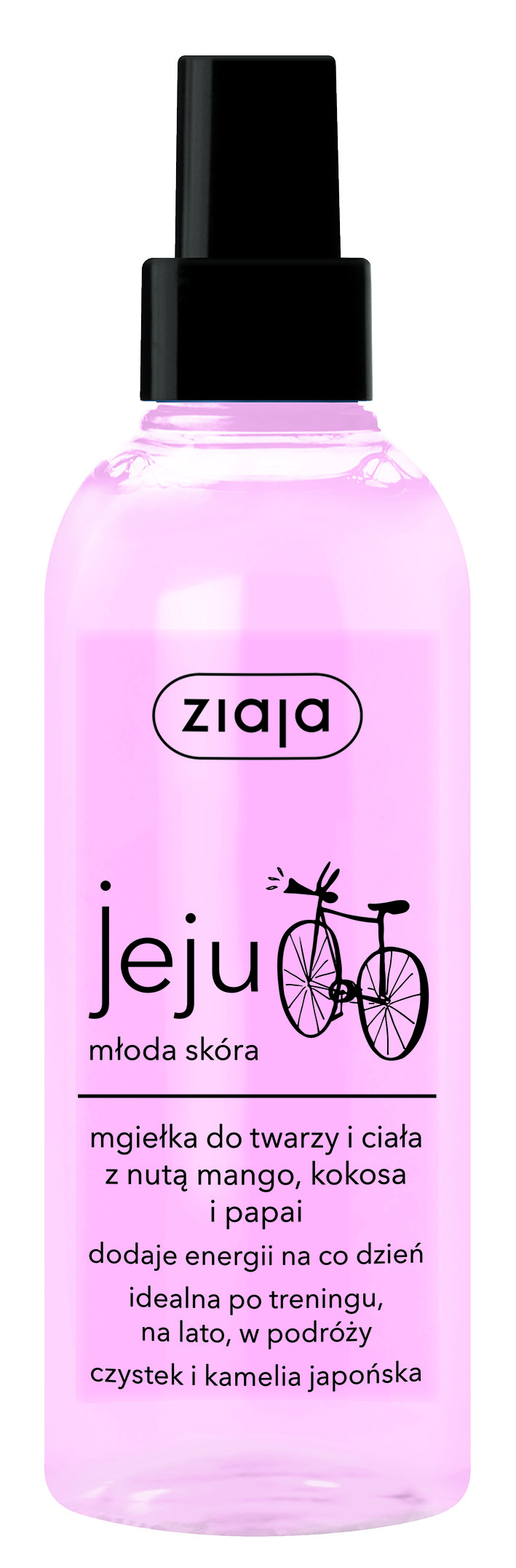 Ziaja Jeju, mgiełka w sprayu do twarzy i ciała, 200 ml