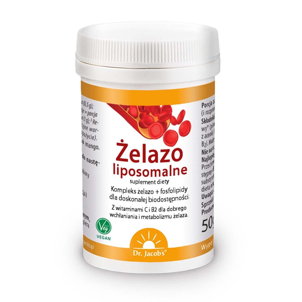 Dr Jacobs Żelazo liposomalne suplement diety, 50 g