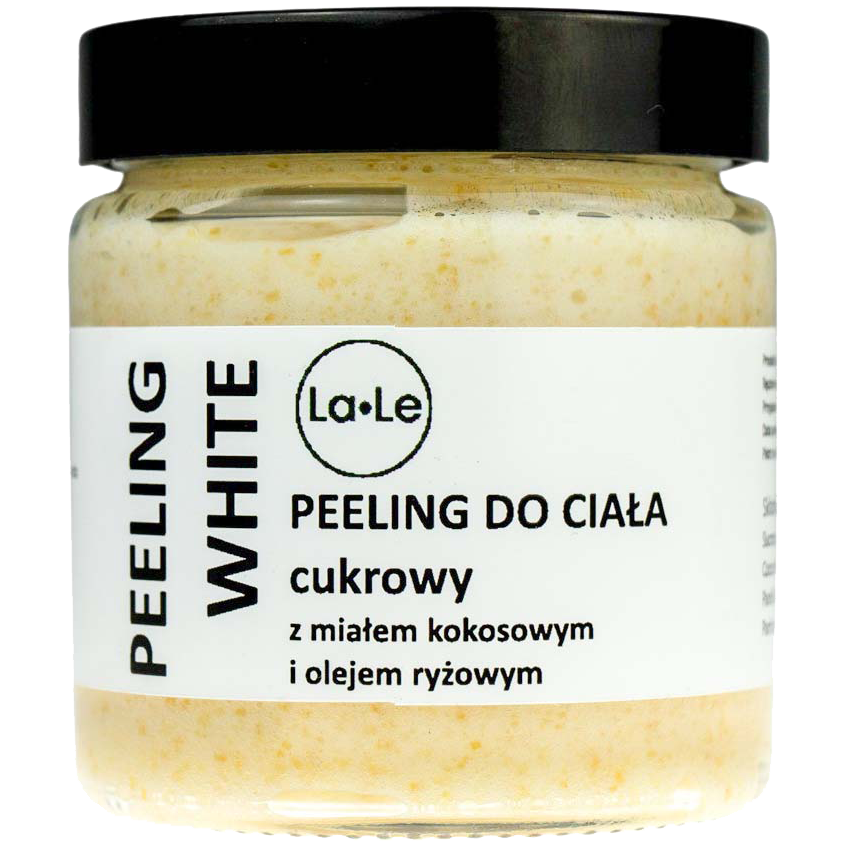 La-Le White cukrowy peeling do ciała, 120 ml