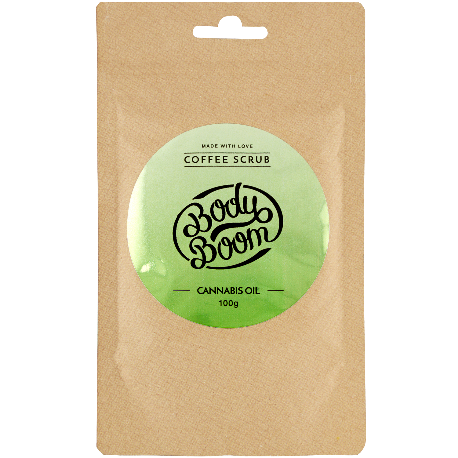 Bodyboom Cannabis Oil kawowy peeling do ciała, 100 g