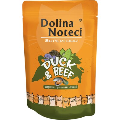 Karma dla kota DOLINA NOTECI Superfood z kaczką i wołowiną 85 g