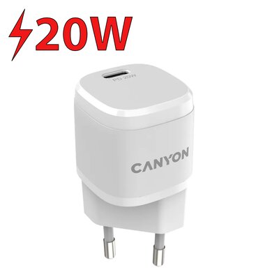 Ładowarka sieciowa CANYON H-20-05 20W Biały