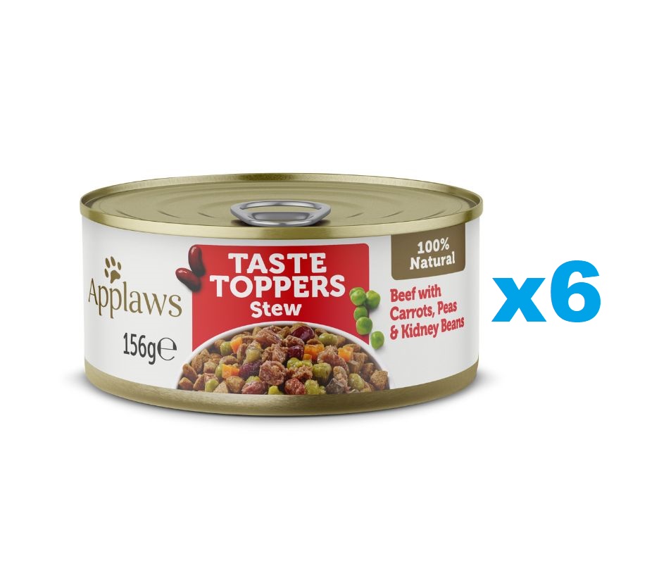 APPLAWS Taste Toppers Gulasz z wołowiną, marchewkami i groszkiem 6x156 g