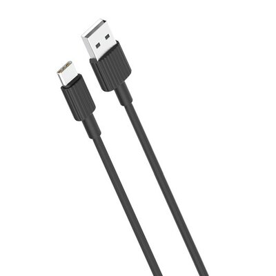 Kabel USB - USB-C XO NB156 2.4A 1 m Czarny
