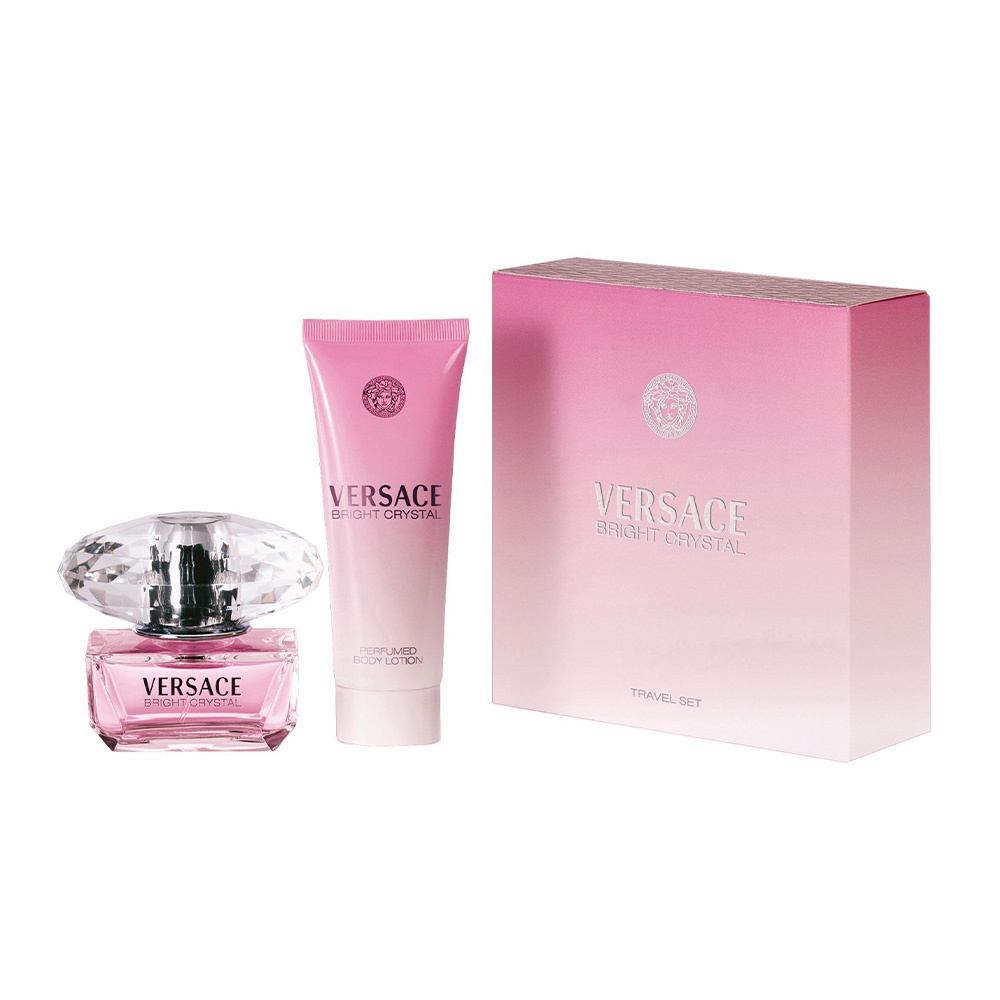 Versace Bright Crystal zestaw: woda toaletowa damska, 50 ml + balsam do ciała, 100 ml