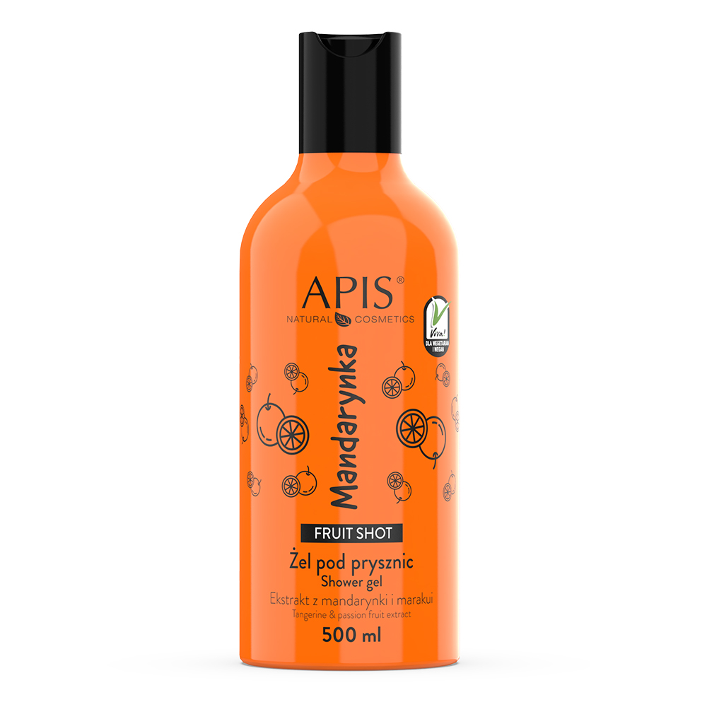 Apis Fruit Shot żel pod prysznic mandarynka, 500 ml