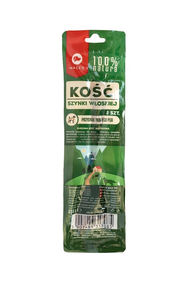 MACED 100% Natura Kość z szynki włoskiej 2 szt.